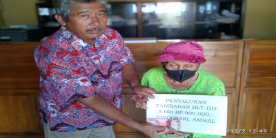 Penyaluran BLT DD Bulan Ke 12 Bulan  dan tambahan 3 bulan BLT-DD 2021