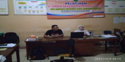 Pelatihan peningkatan kapasitas Perangkat Desa th 2021
