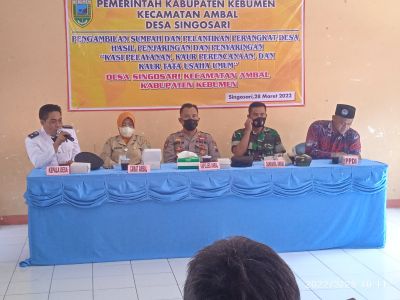 Sambutan kepala desa